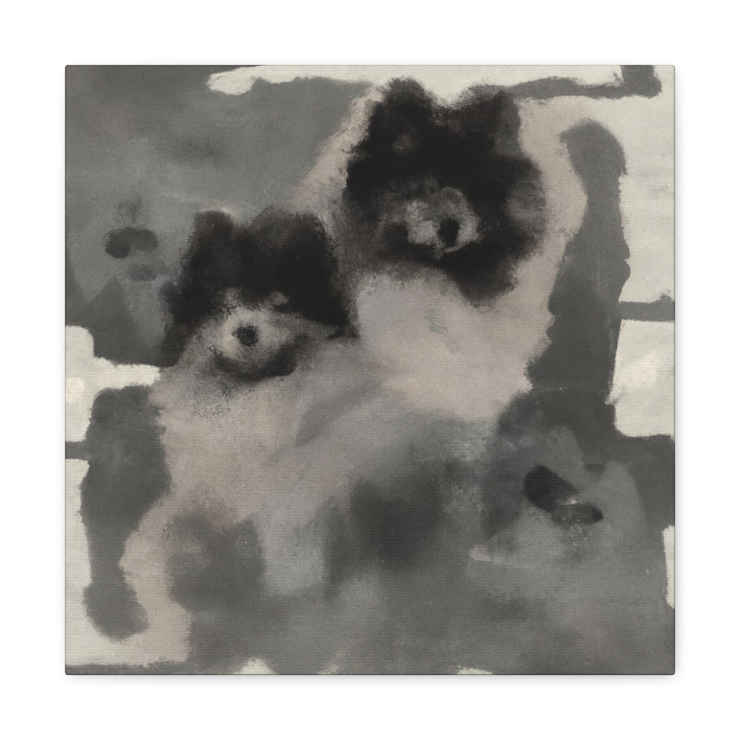 "Keeshond in Expressionism" - Canvas