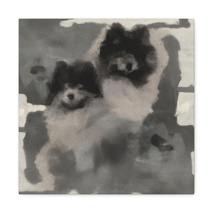 "Keeshond in Expressionism" - Canvas