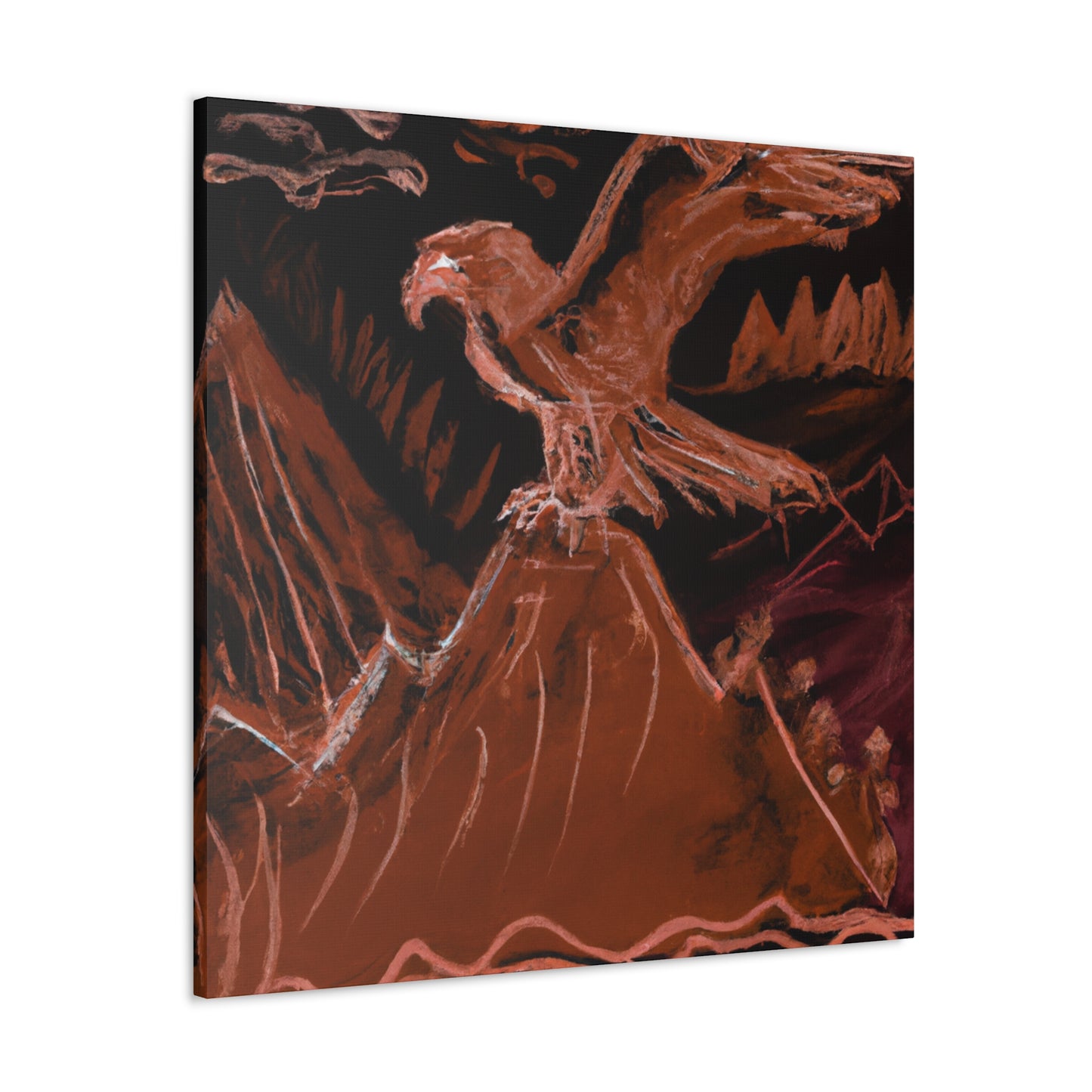 "Golden Eagle Triumphant" - Canvas