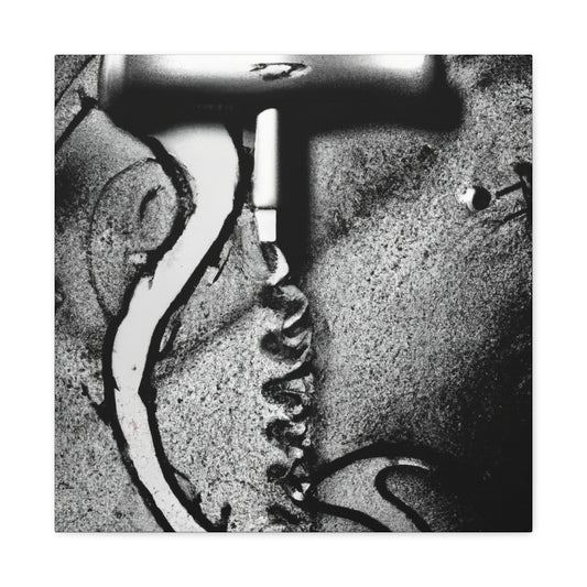 Corkscrew Curves Swirl - Canvas