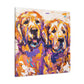 "Golden Retriever Smile" - Canvas