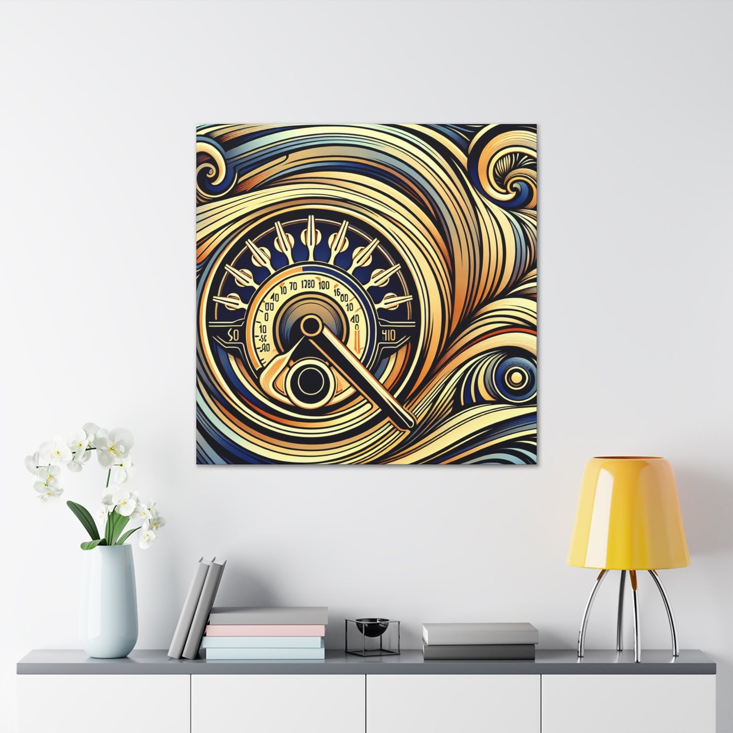 Whirling Symphony of Elegance - Canvas