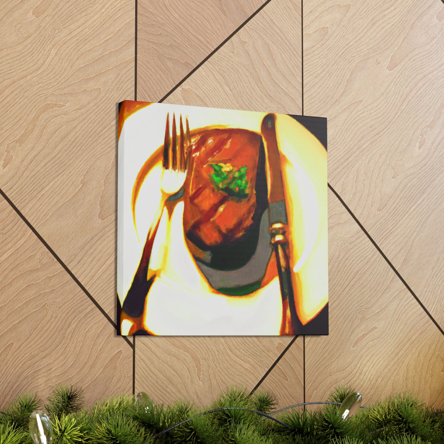 "Steak Sizzling Supremacy" - Canvas