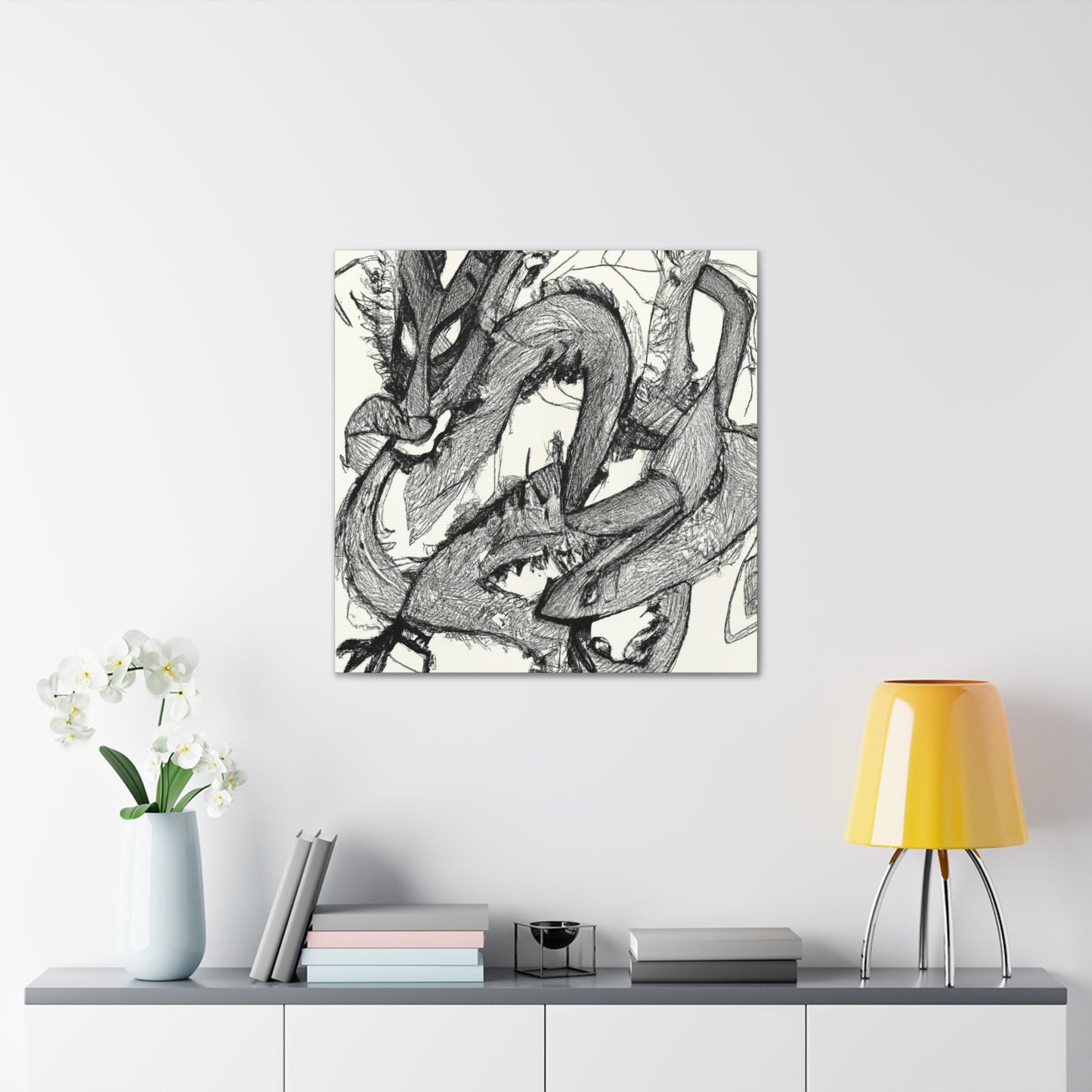 Dragon's Power Rising - Canvas