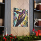 "Starling Symphony in Deco" - Canvas