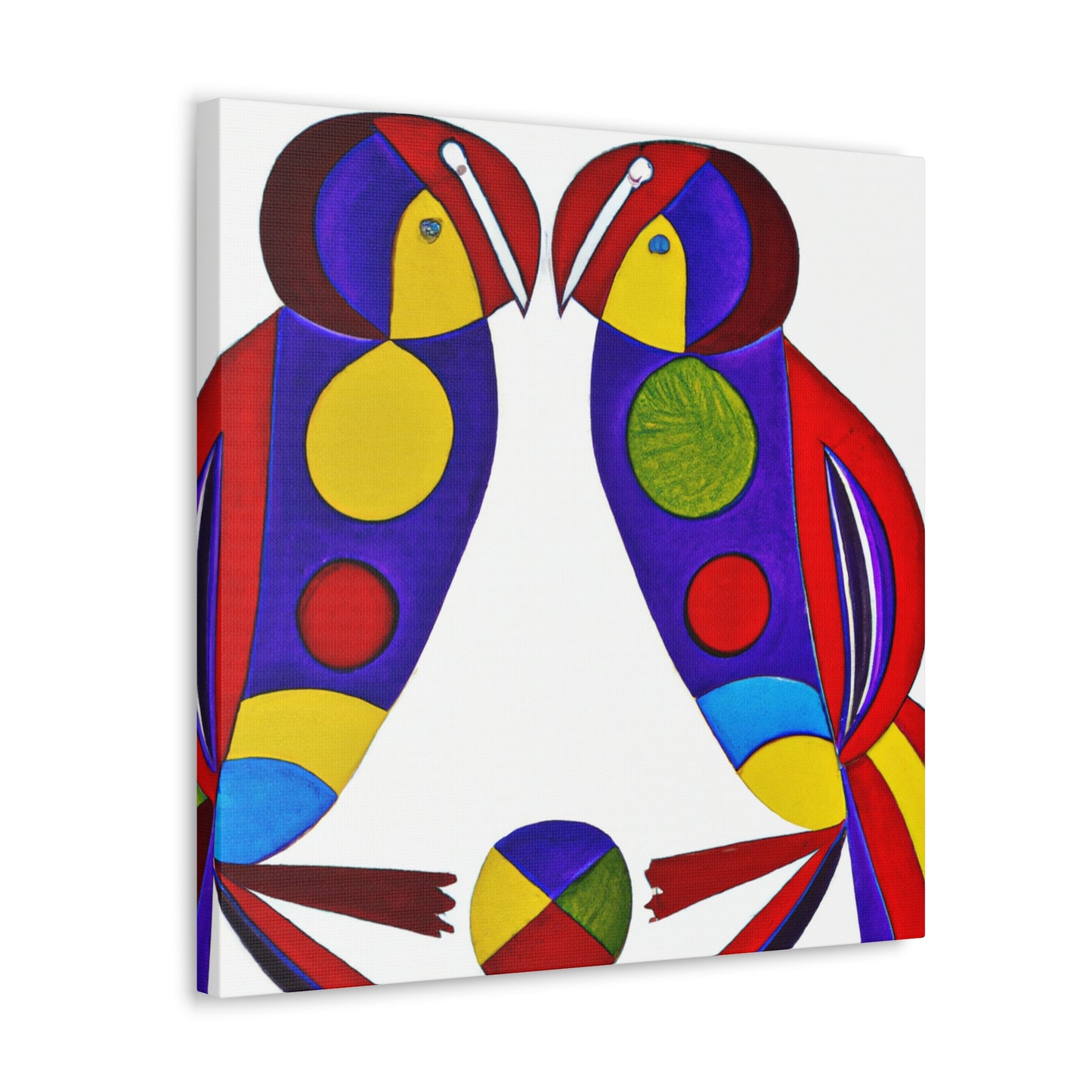 "Lovebirds in Harmony" - Canvas