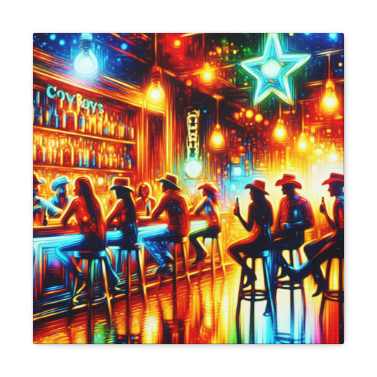 Rustic Saloon Serenade - Canvas