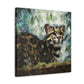 Lone Clouded Leopard - Canvas