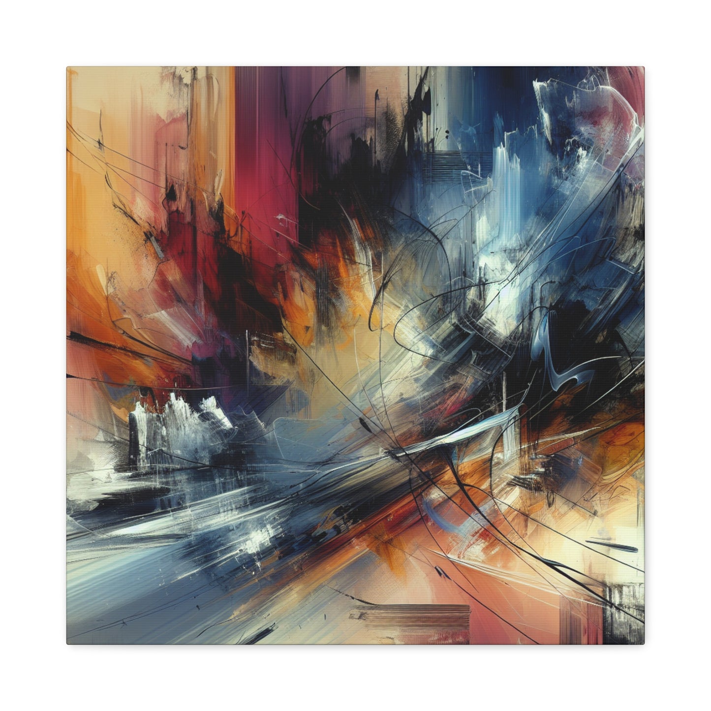 Rhythmic Torrential Symphony - Canvas