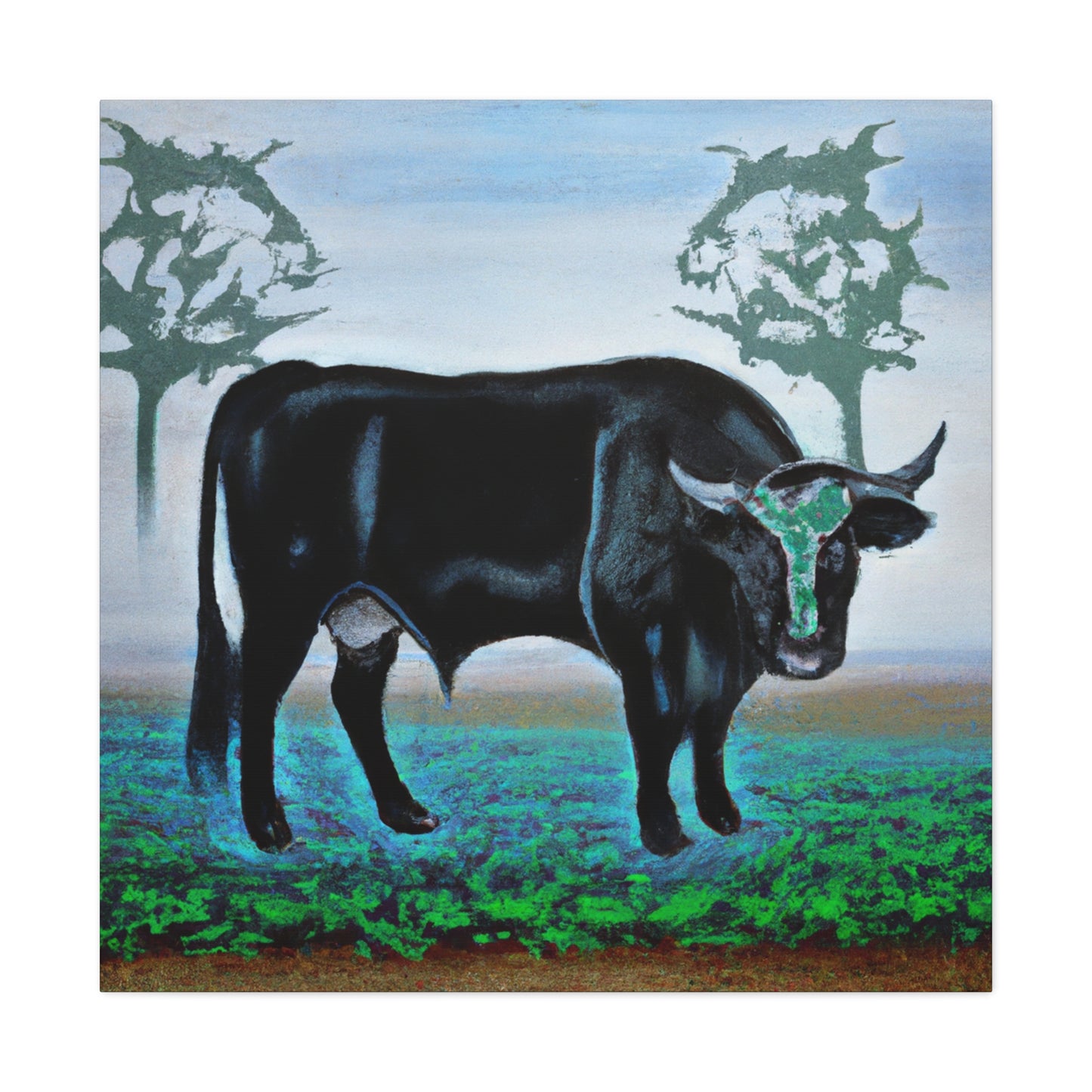 "Cattle in Dreamscape" - Canvas