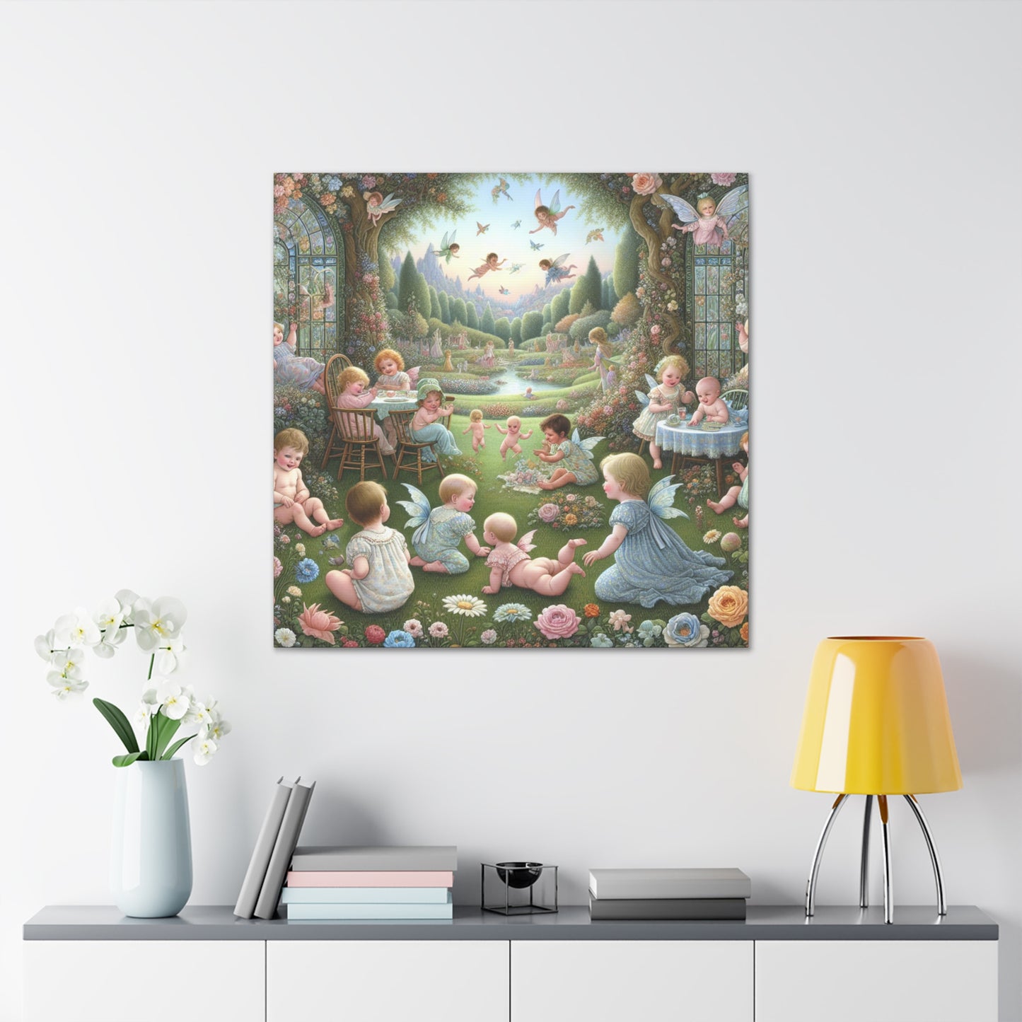 Whimsical Flora Haven - Canvas