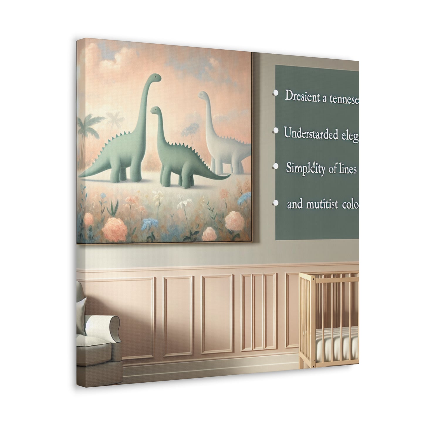 Whimsical Prehistoric Dreams - Canvas