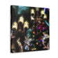 "Christmas Lights Enchantment" - Canvas