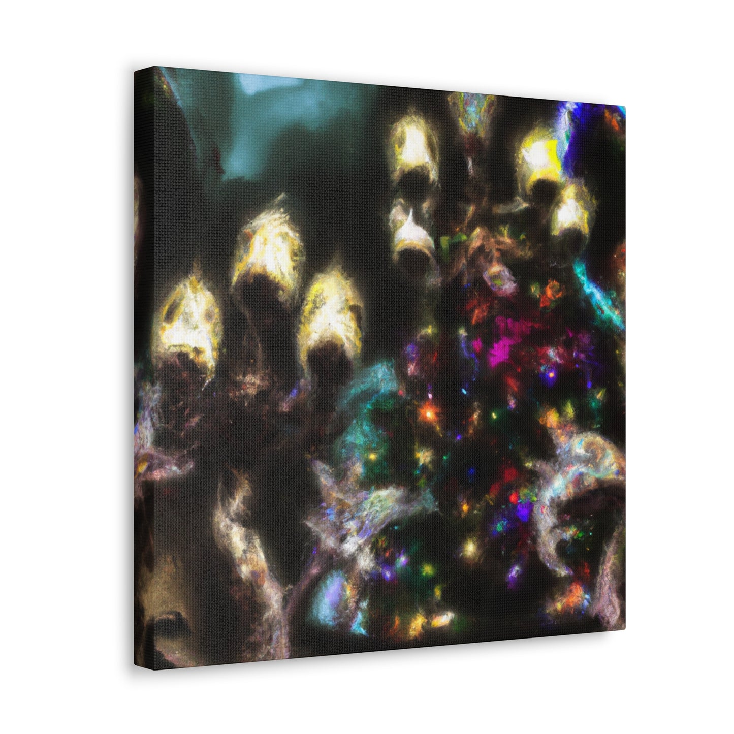 "Christmas Lights Enchantment" - Canvas