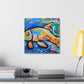 Rainbow Fish Abstracted - Canvas