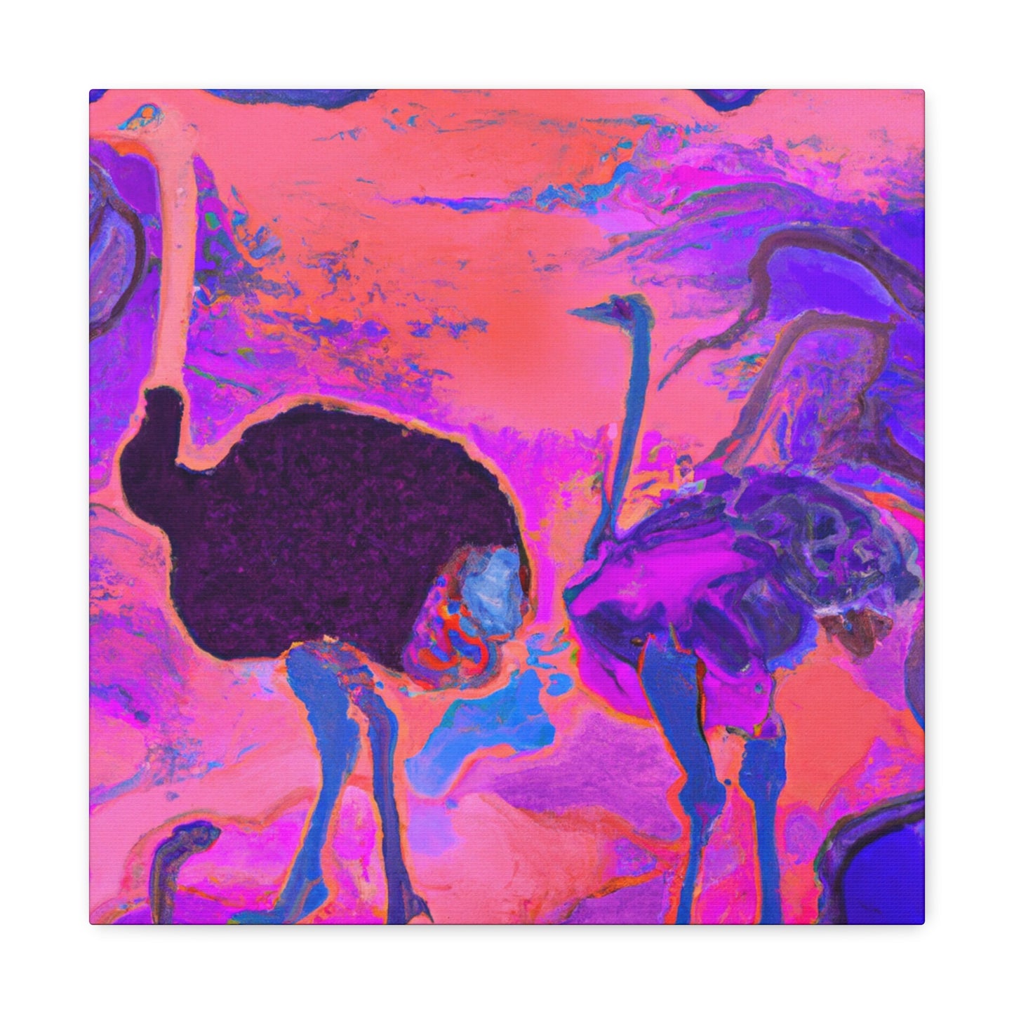 Ostrich in Dreamland - Canvas