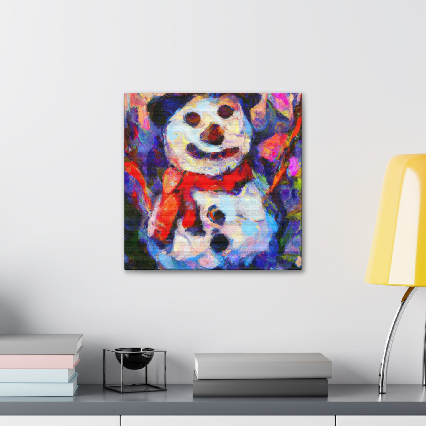 Snowman in Fauvism - Canvas