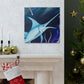 "Swimming Swordfish Splendor" - Canvas