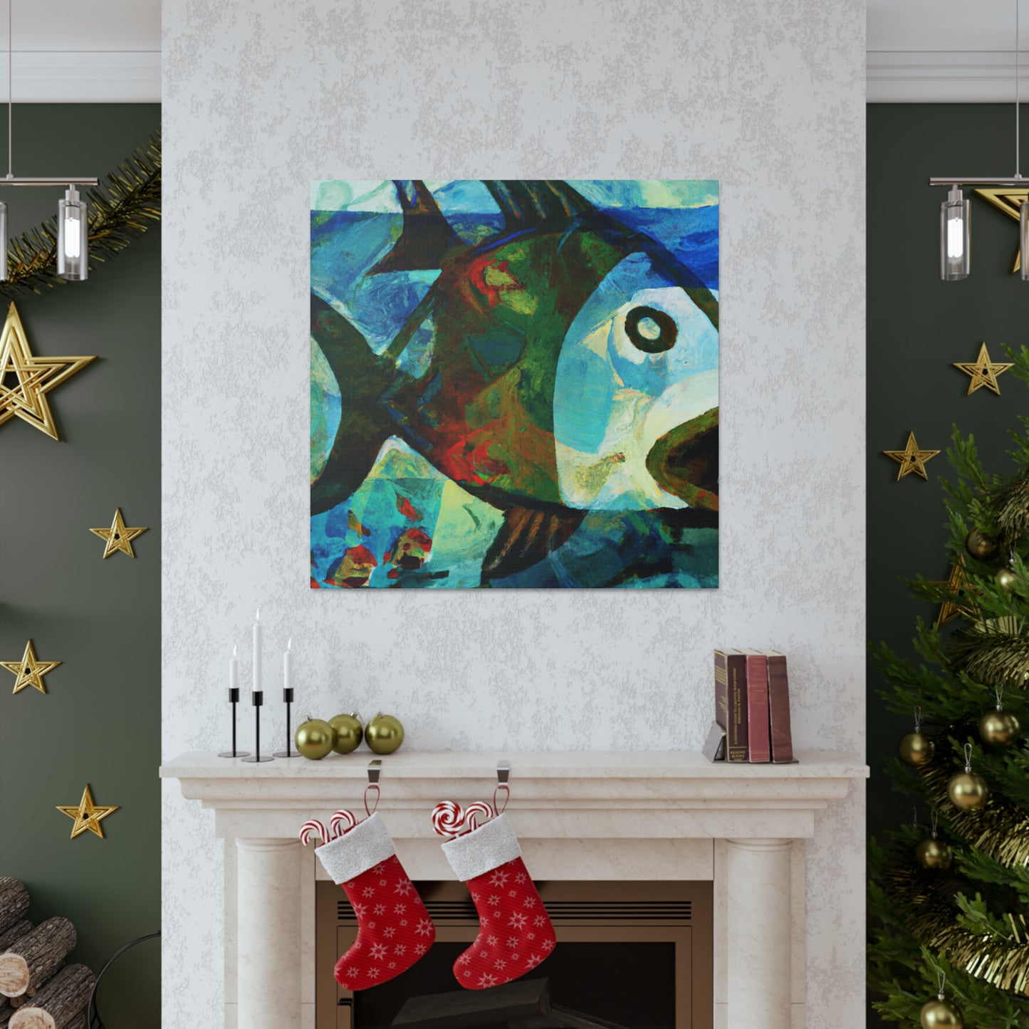 Fish in an Ocean - Canvas