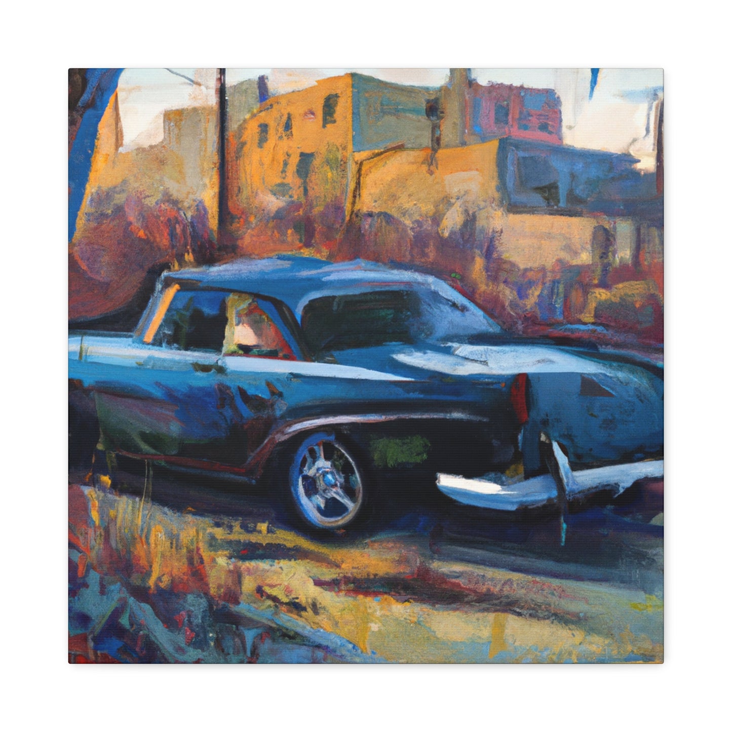 "Old Car Artwork" - Canvas