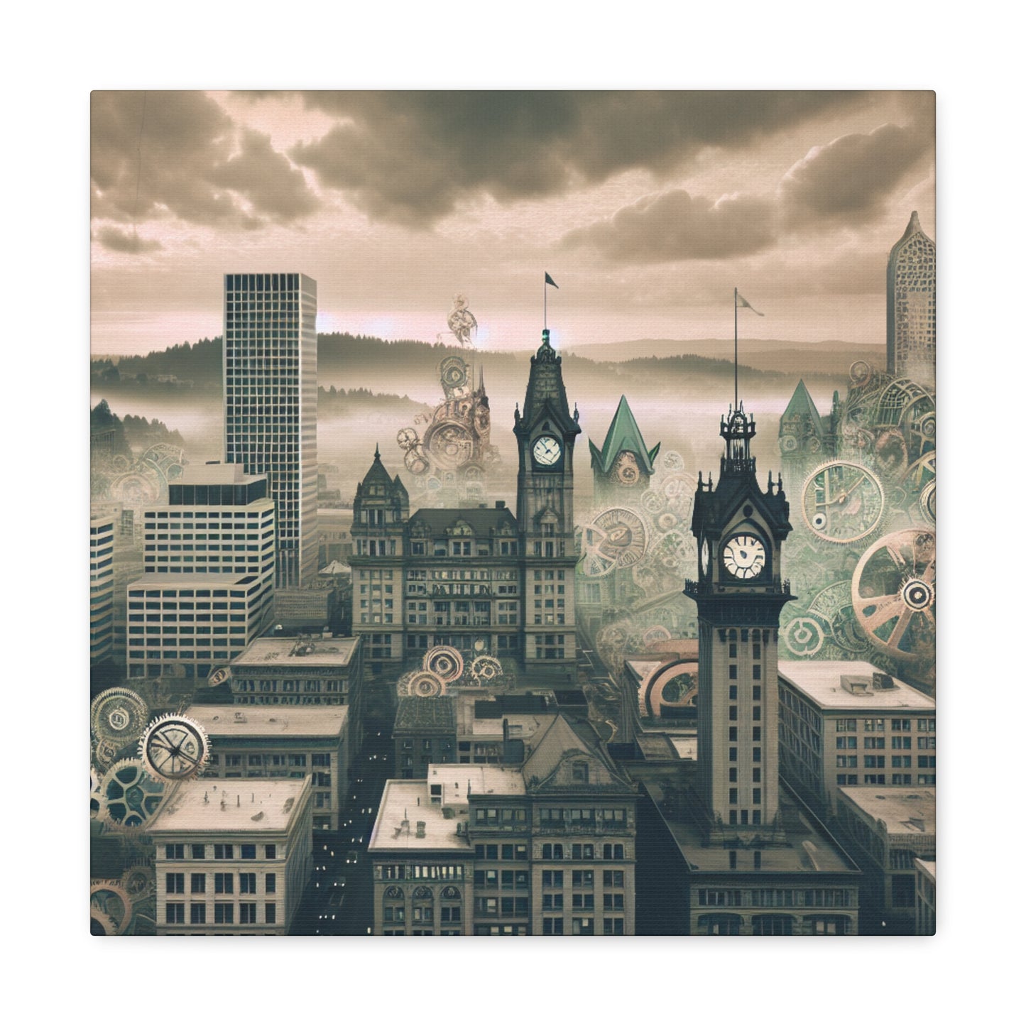 Industrial Dreams of Portland - Canvas