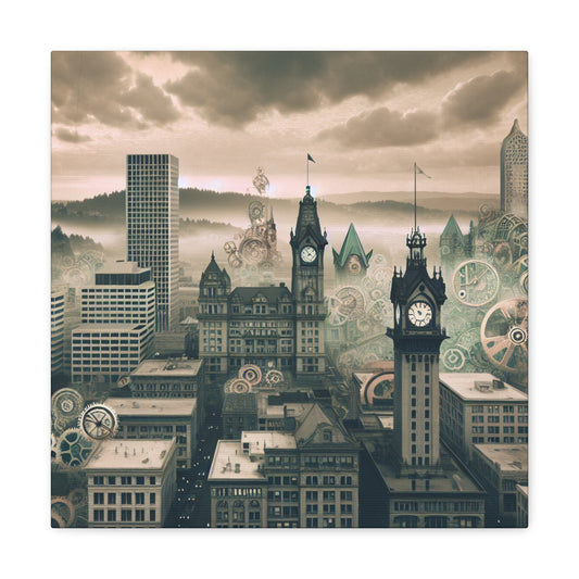 Industrial Dreams of Portland - Canvas