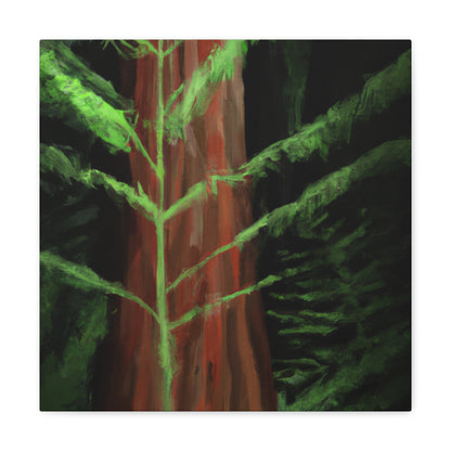 "Redwood Forest Majesty". - Canvas