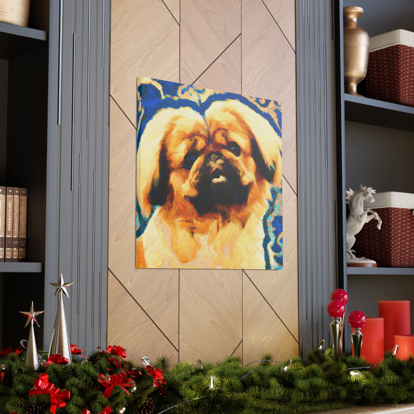 Pekingese Poised Elegance - Canvas