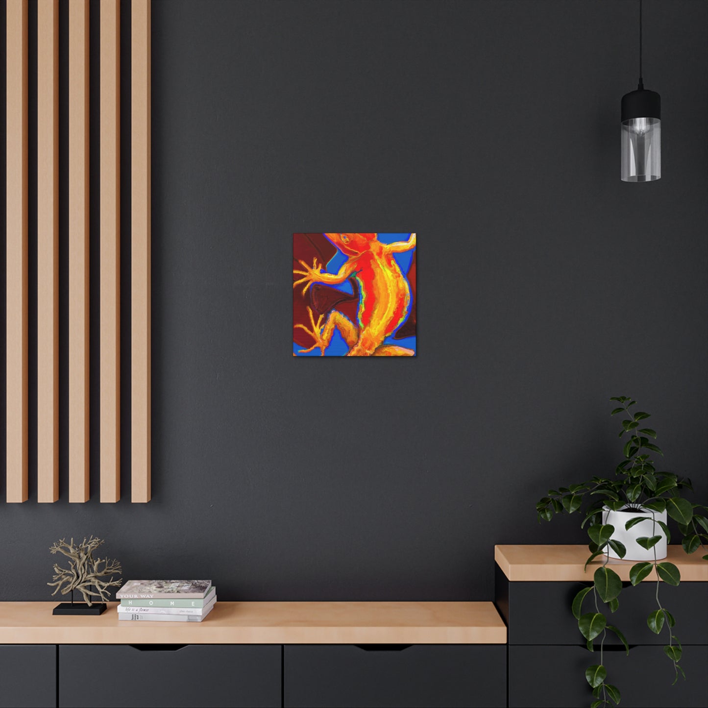 "Fanciful Frilled Lizard" - Canvas