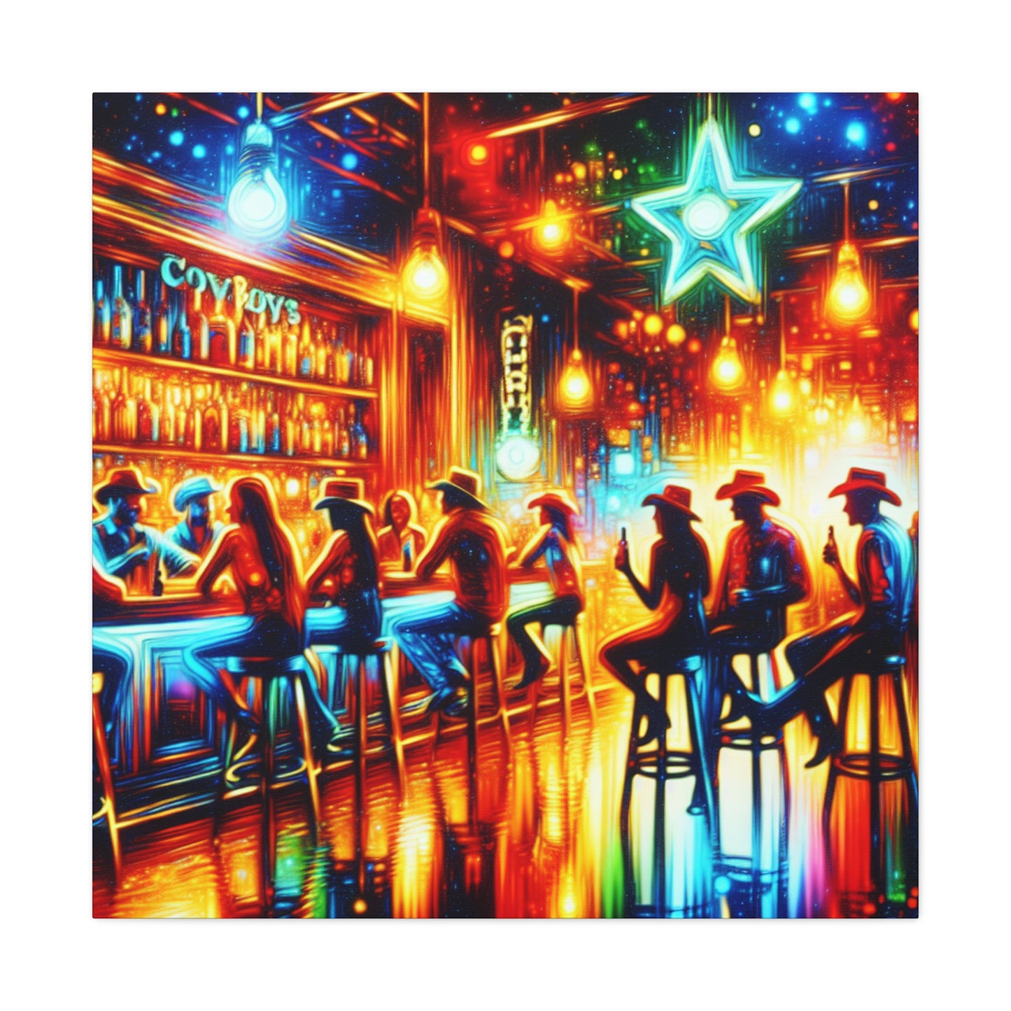 Rustic Saloon Serenade - Canvas