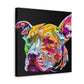 "Watchful Pitbull Study". - Canvas