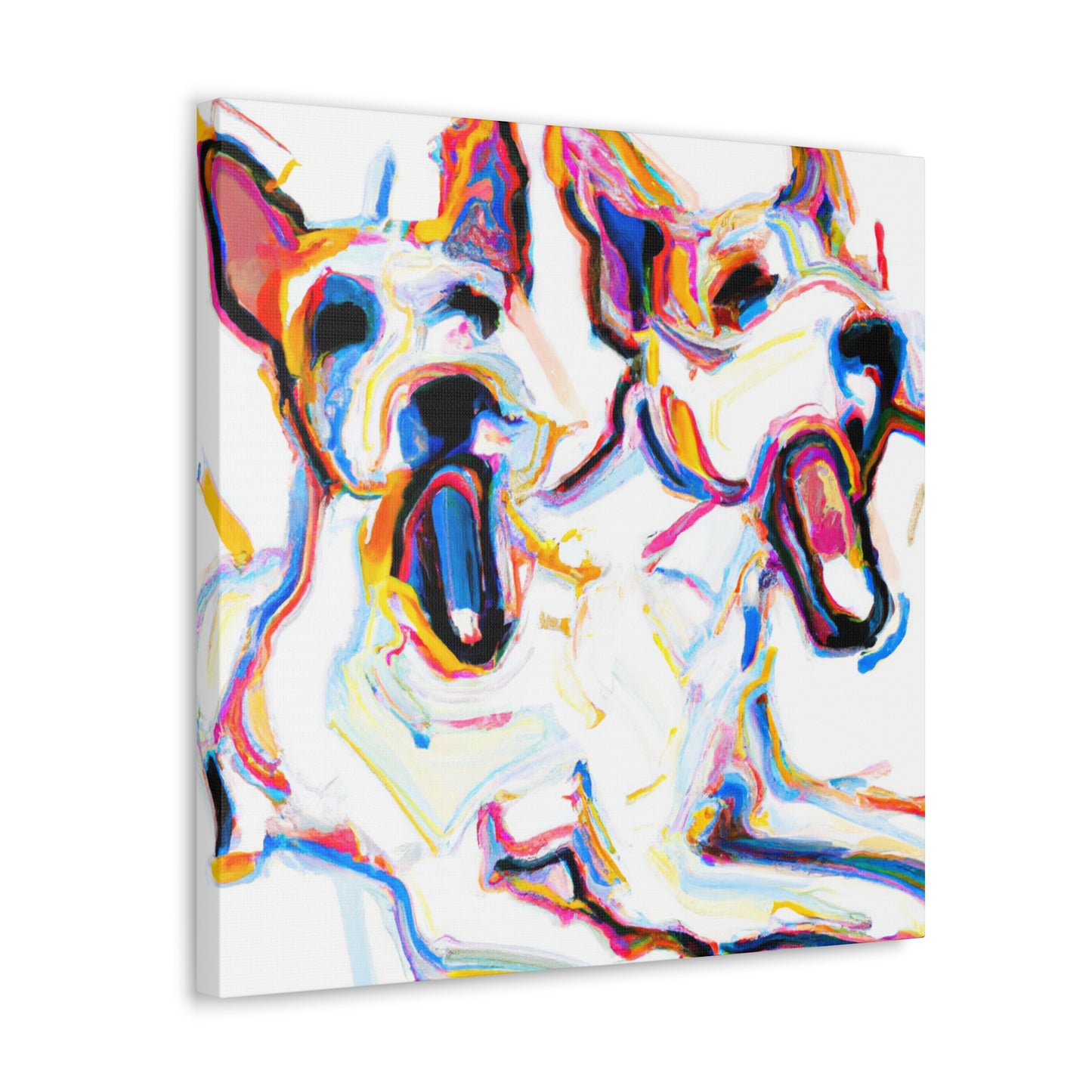 "Jack Russell, Vibrant Patina" - Canvas