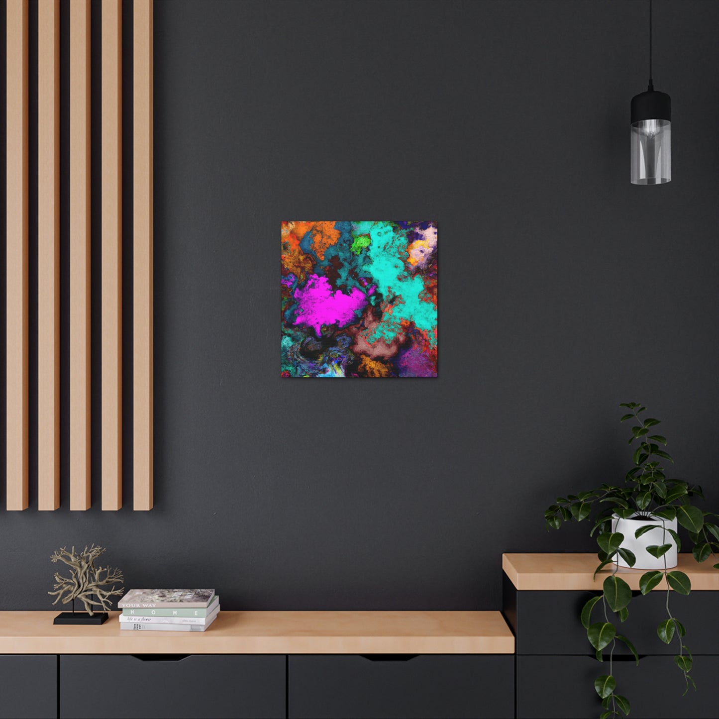 Radiating Hues Melody - Canvas