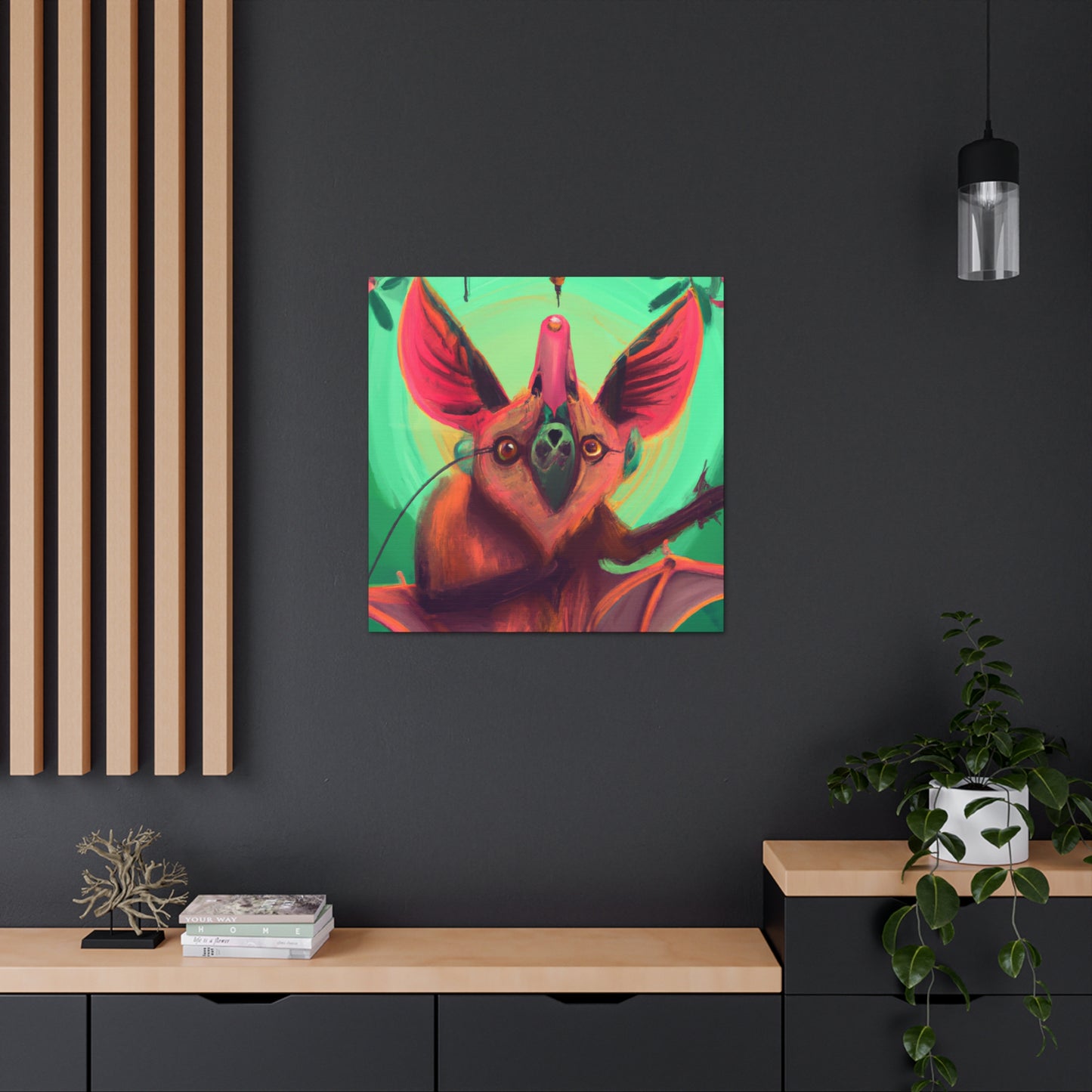 "Indian Flying Fox Soar" - Canvas