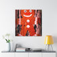 Gingerbread Man Pop Art - Canvas