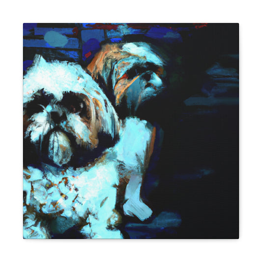 "Shih Tzu's Delightful Dance" - Canvas