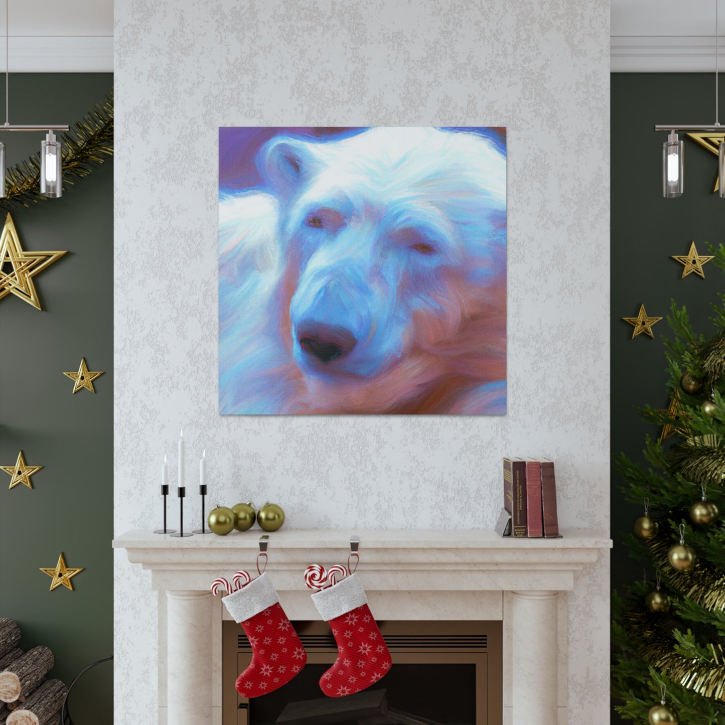 Polar Bear Impressionism - Canvas