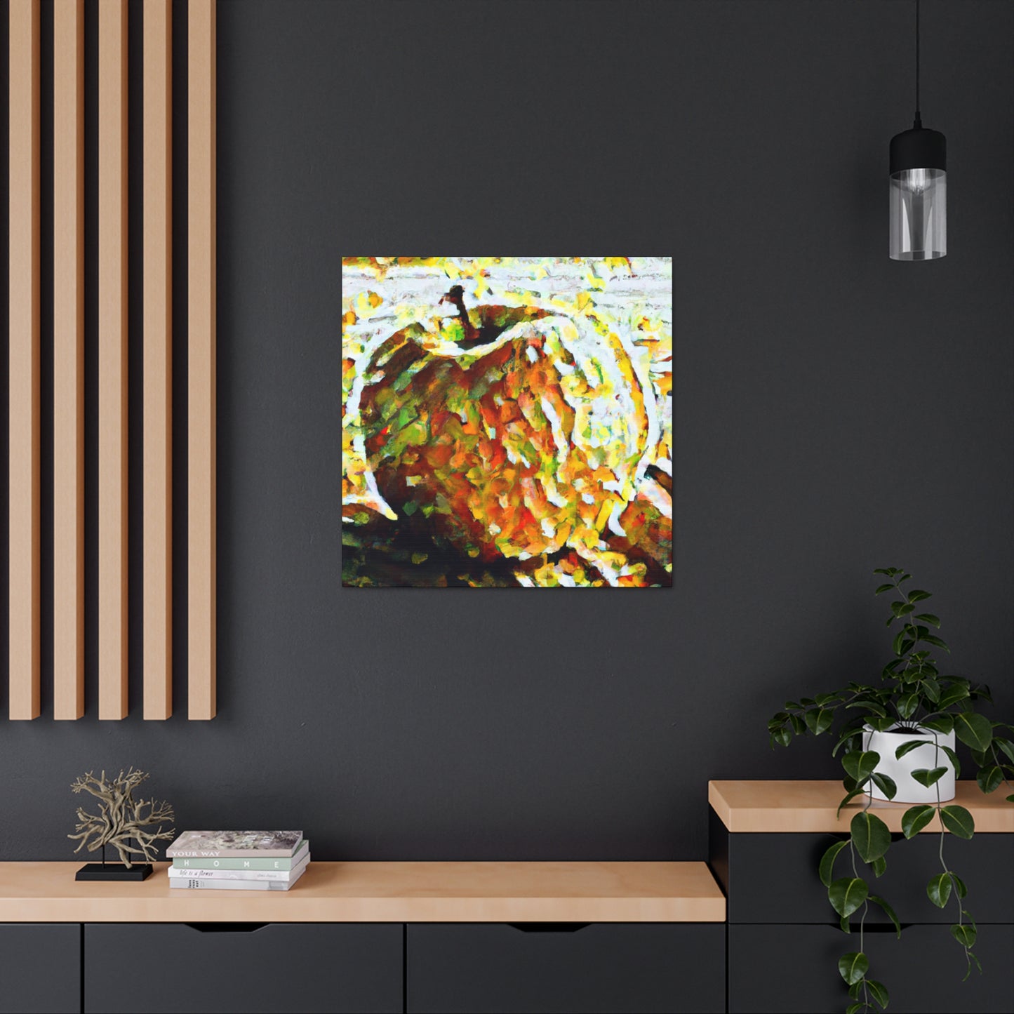 "Apple in Post-Impressionism" - Canvas