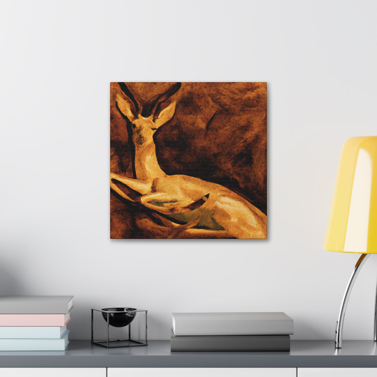 Gazelle in Hyperrealism - Canvas