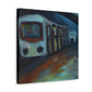 "Riding the Subway Train" - Canvas