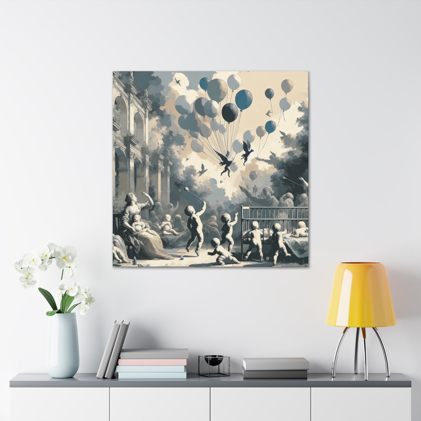 "Enchanted Balloon Bouquet" - Canvas