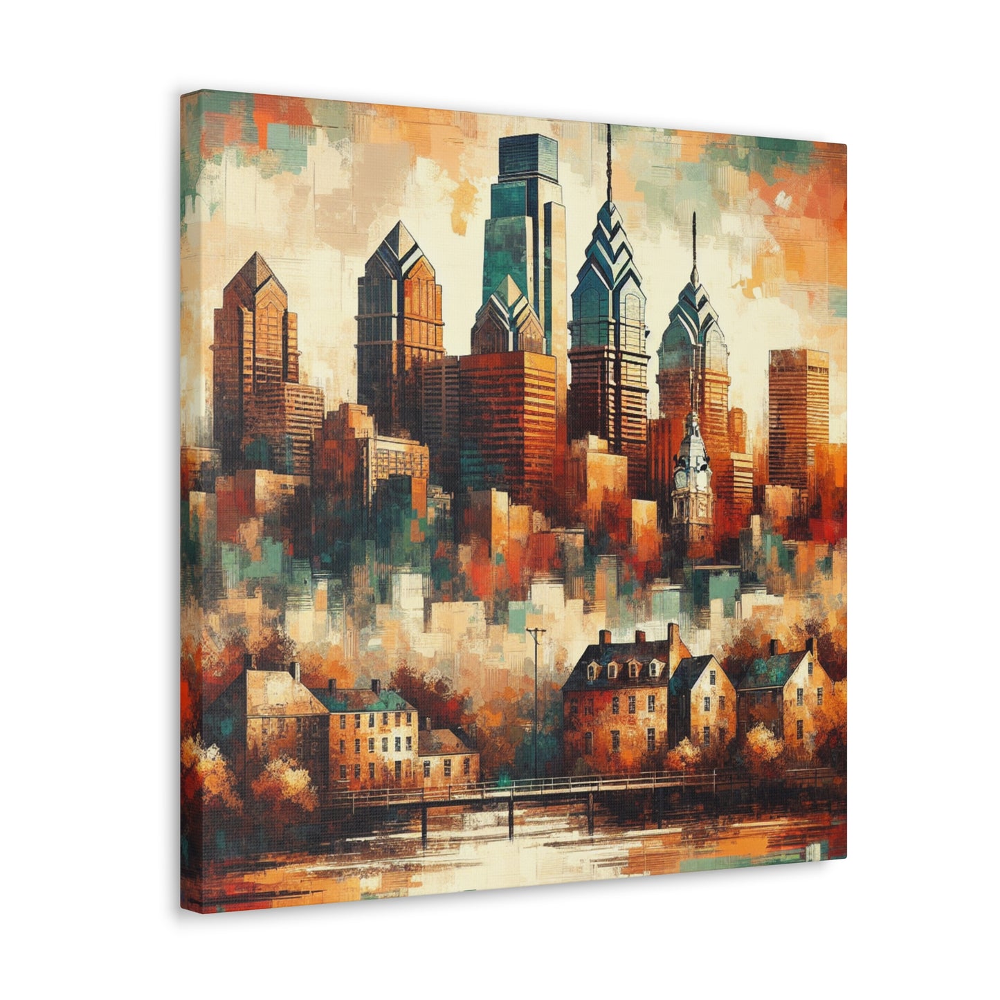 "City Pulse, Vibrant Echoes" - Canvas