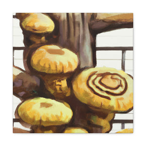 "Mushroom Marvel Shiitake" - Canvas