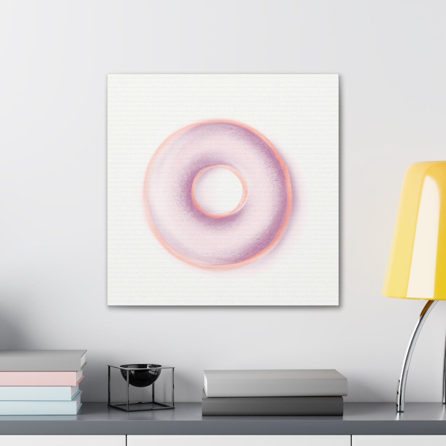 "Minimalist Doughnut Dream" - Canvas