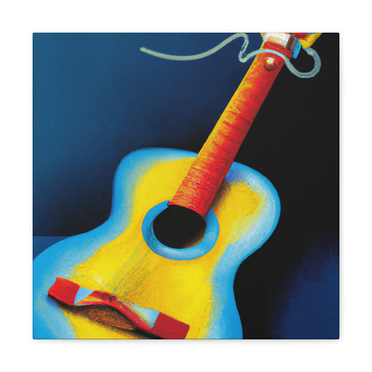 "Serenade of Acoustic Guitar" - Canvas