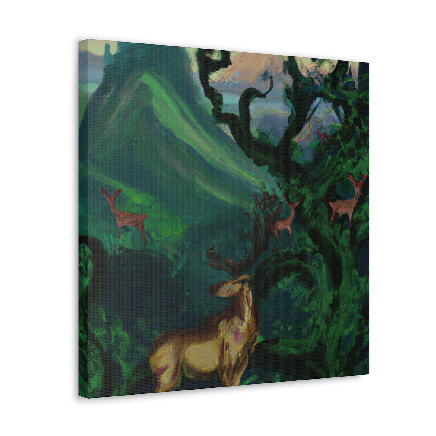 Deer in Neoclassicism - Canvas