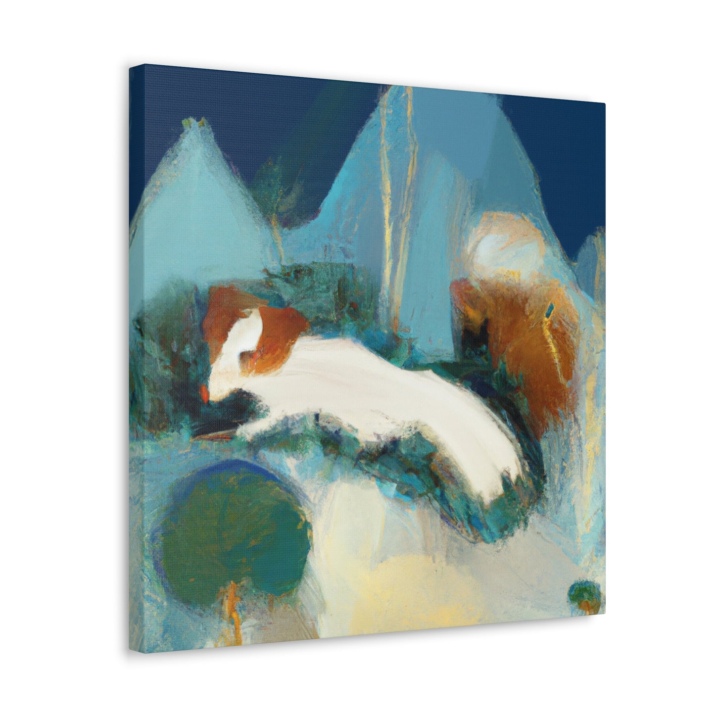 "Otter in Abstract Blur" - Canvas