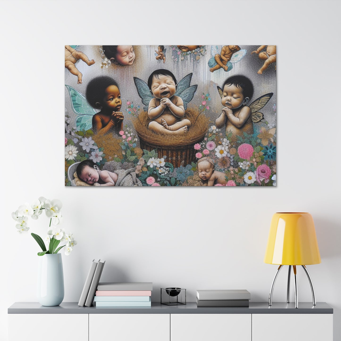 Whimsical Garden Delight - Canvas