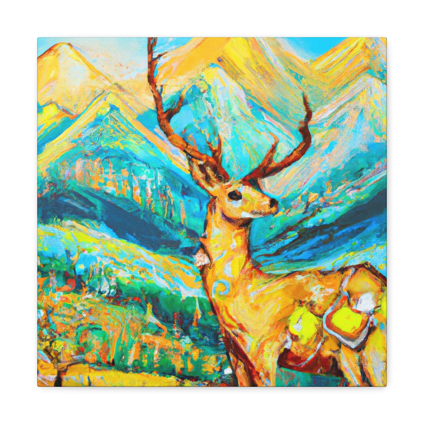 "Deer in the Meadow" - Canvas