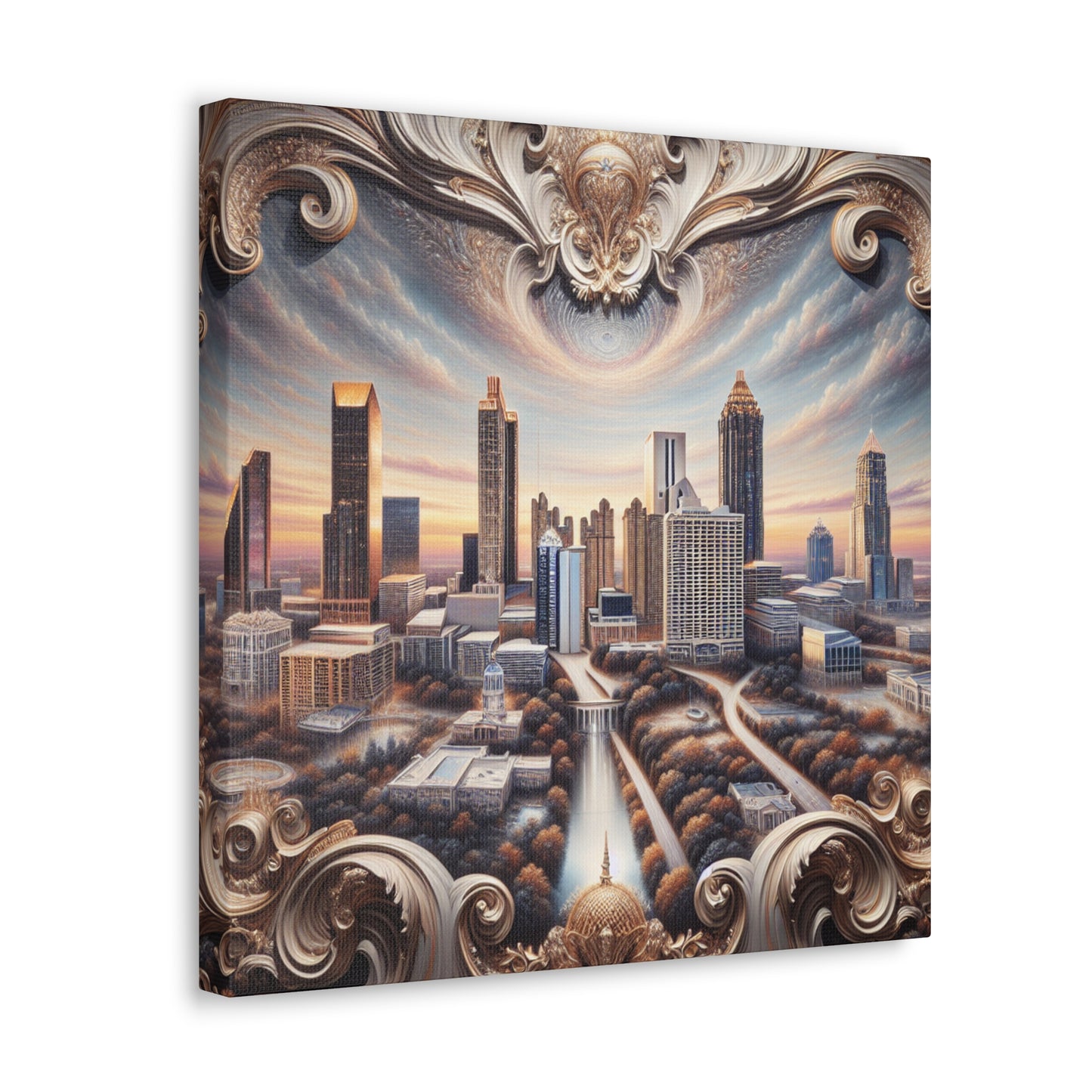 "Streetscape Symphony: Atlanta" - Canvas